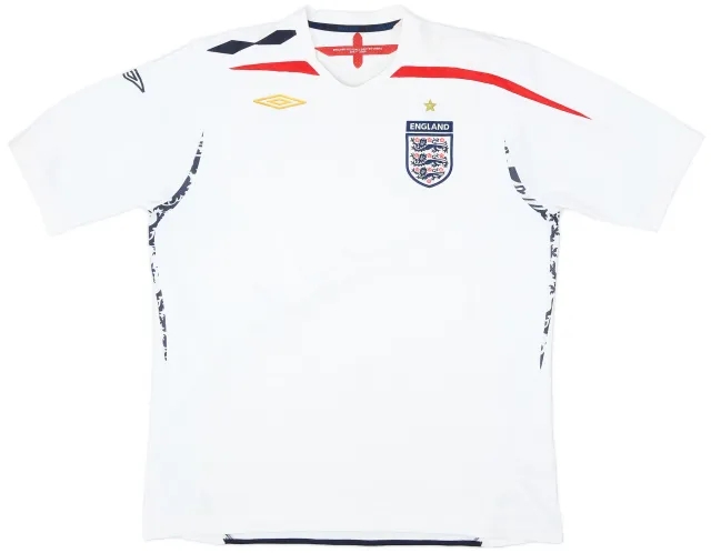 Umbro 2007-09 England Home Shirt - 7/10 - (XL)