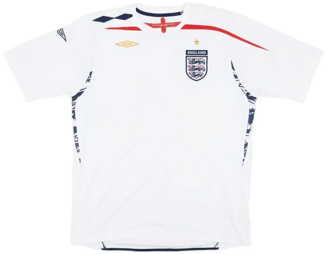 Umbro 2007-09 England Home Shirt - 5/10 - (XL)