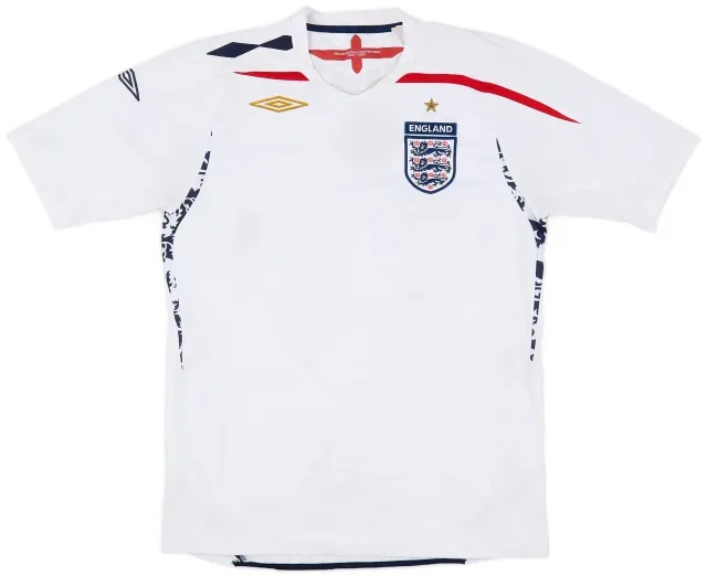 Umbro 2007-09 England Home Shirt - 5/10 - (M)