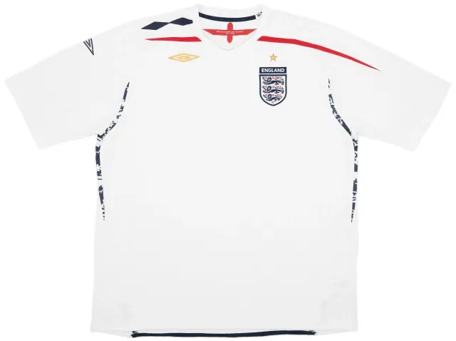 Umbro 2007-09 England Home Shirt - 6/10 - (3XL)