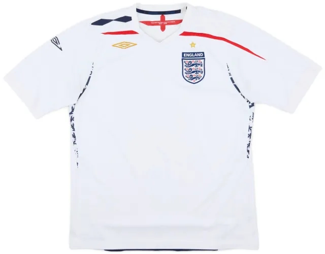 Umbro 2007-09 England Home Shirt - 5/10 - (L)