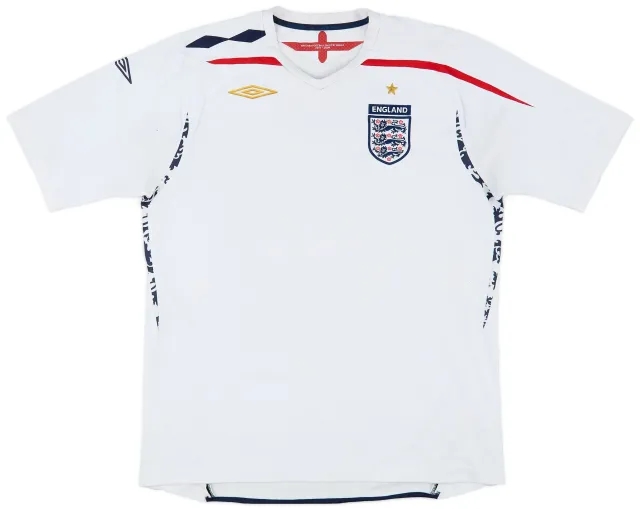 Umbro 2007-09 England Home Shirt - 6/10 - (XL)