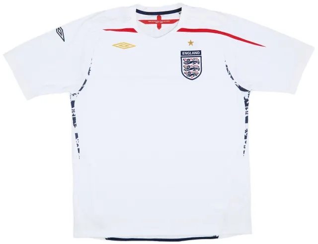 Umbro 2007-09 England Home Shirt - 5/10 - (XL)