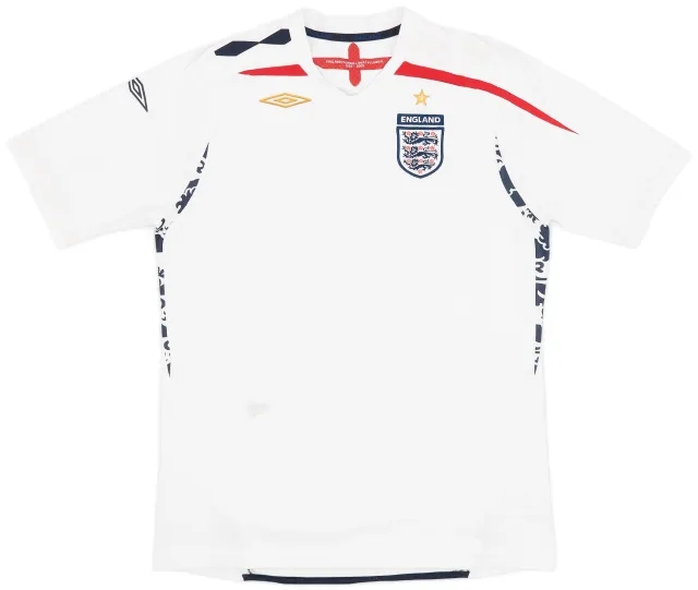 Umbro 2007-09 England Home Shirt - 5/10 - (XL.Boys)