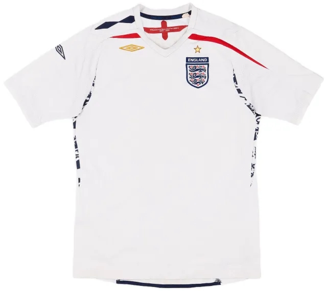 Umbro 2007-09 England Home Shirt - 5/10 - (XL.Boys)
