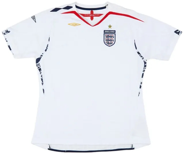 Umbro 2007-09 England Home Shirt - 6/10 - (Women's XXL)