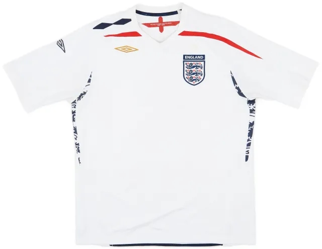 Umbro 2007-09 England Home Shirt - 5/10 - (XL)