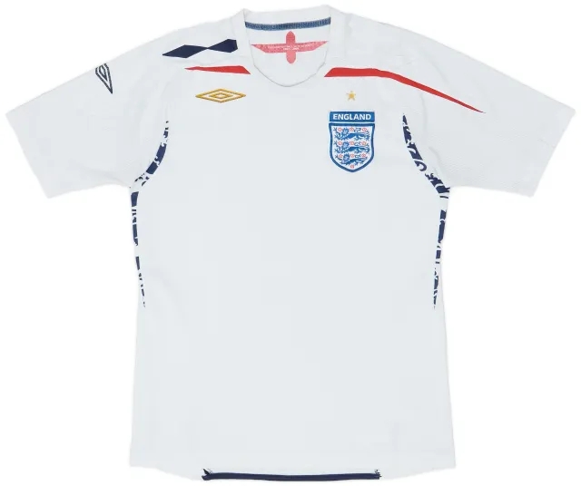 Umbro 2007-09 England Home Shirt - 3/10 - (S)