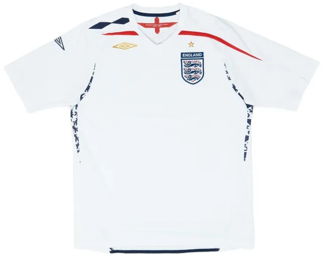 Umbro 2007-09 England Home Shirt - 6/10 - (L)