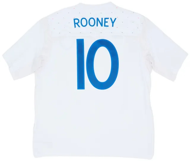 Umbro 2010-11 England Home Shirt Rooney #10 - 9/10 - (XXL)