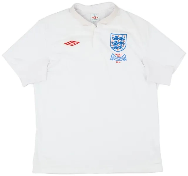 Umbro 2010-11 England 'World Cup South Africa 2010' Home Shirt - 6/10 - (L)