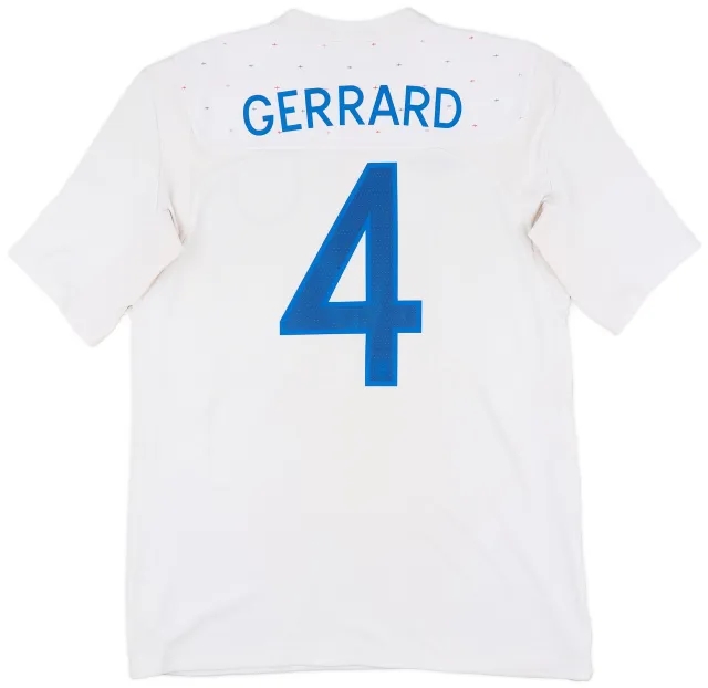 Umbro 2010-11 England Home Shirt Gerrard #8 - 7/10 - (M)