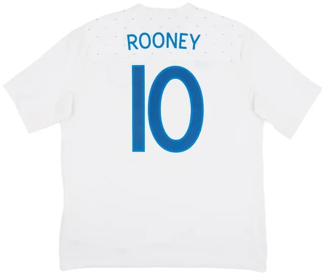 Umbro 2010-11 England Home Shirt Rooney #10 - 7/10 - (XL)
