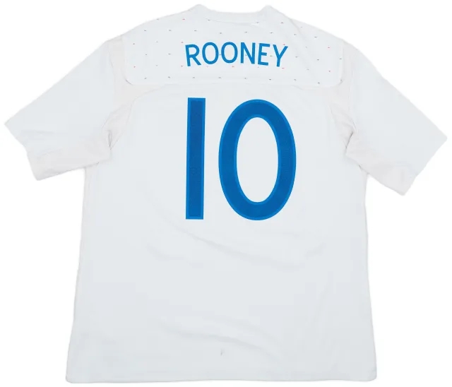 Umbro 2010-11 England Home Shirt Rooney #10 - 5/10 - (L)