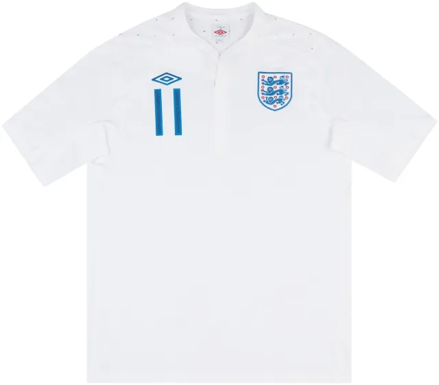 Umbro 2010 England U-19 Match Issue Home Shirt #11 (Ince)