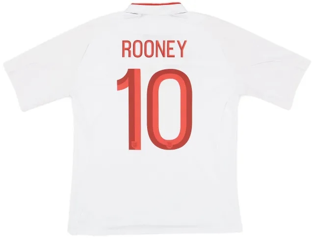 Umbro 2012-13 England Home Shirt Rooney #10 - 7/10 - (M/L)