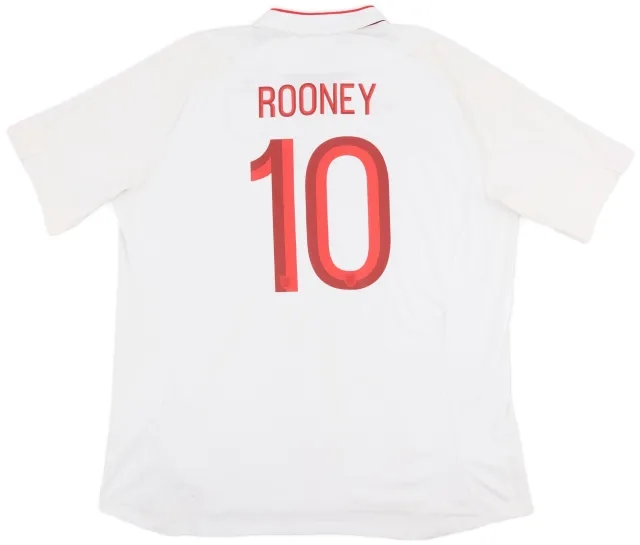 Umbro 2012-13 England Home Shirt Rooney #10 - 7/10 - (3XL)