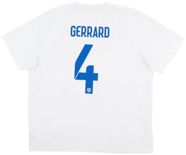 Nike 2014-15 England Home Shirt Gerrard #4 - 6/10 - (XXL)