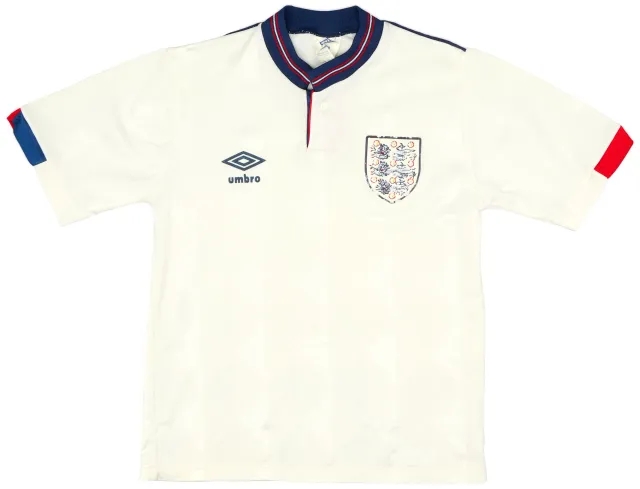 Umbro 1987-90 England Home Shirt - 6/10 - (M.Boys)