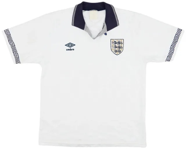 Umbro 1990-92 England Home Shirt - 8/10 - (L)