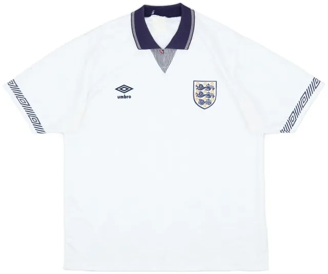 Umbro 1990-92 England Home Shirt - 7/10 - (L)