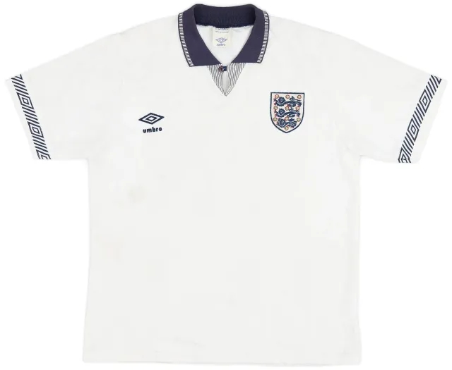Umbro 1990-92 England Home Shirt - 7/10 - (L)
