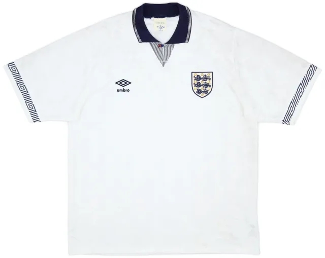 Umbro 1990-92 England Home Shirt - 8/10 - (L)