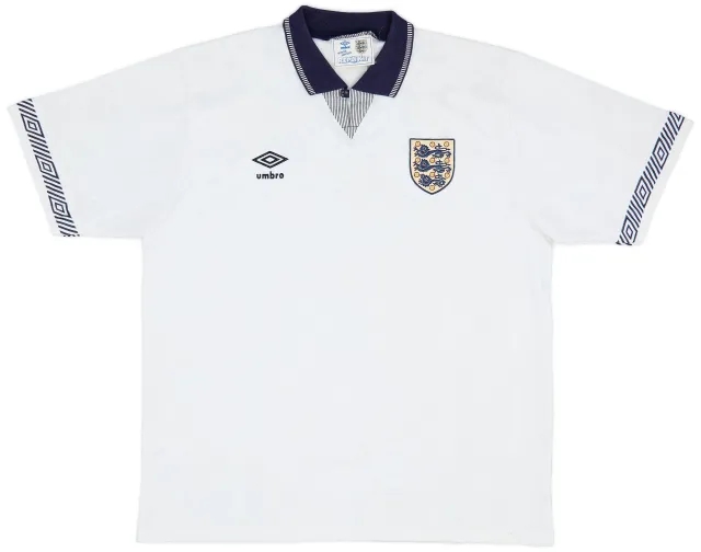 Umbro 1990-92 England Home Shirt - 9/10 - (L)