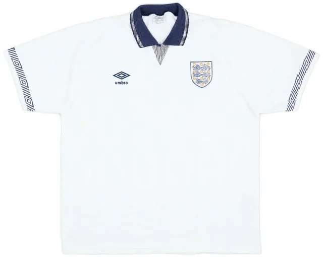 Umbro 1990-92 England Home Shirt - 6/10 - (L)