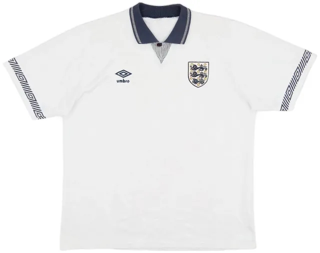 Umbro 1990-92 England Home Shirt - 5/10 - (XL)