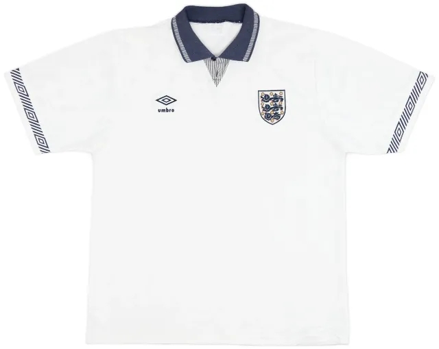 Umbro 1990-92 England Home Shirt - 9/10 - (XL)
