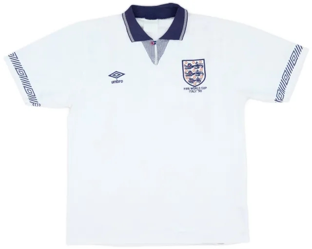 Umbro 1990-92 England Home Shirt - 6/10 - (L)