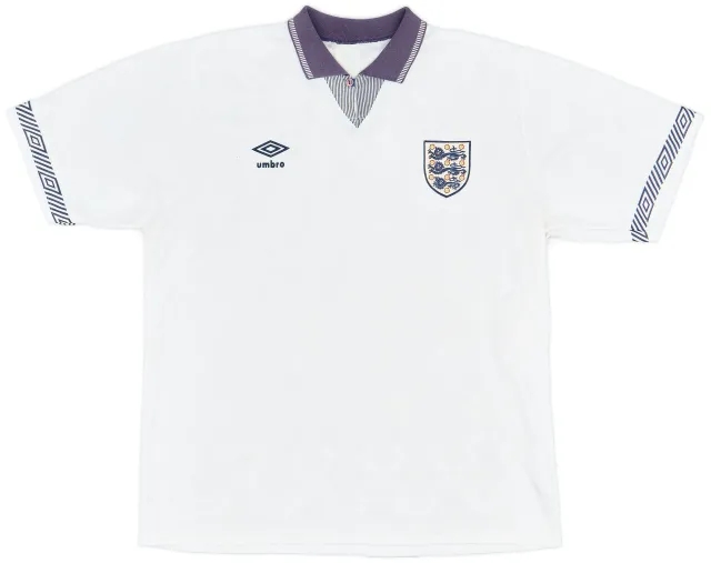 Umbro 1990-92 England Home Shirt - 8/10 - (L)