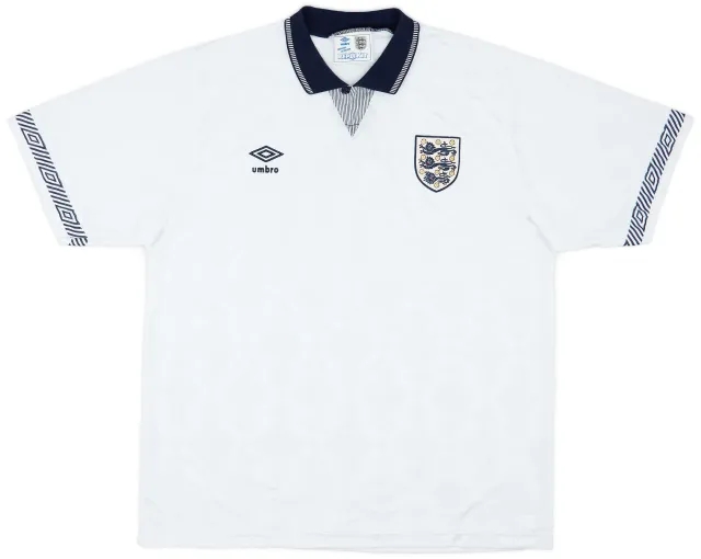 Umbro 1990-92 England Home Shirt - 7/10 - (XL)