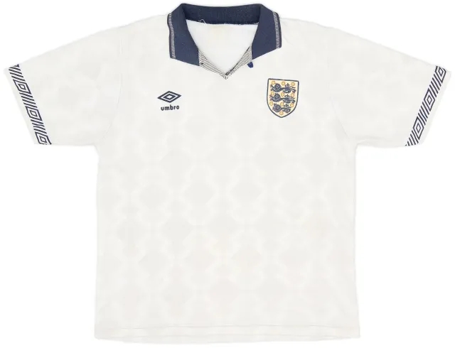 Umbro 1990-92 England Home Shirt - 7/10 - (L)