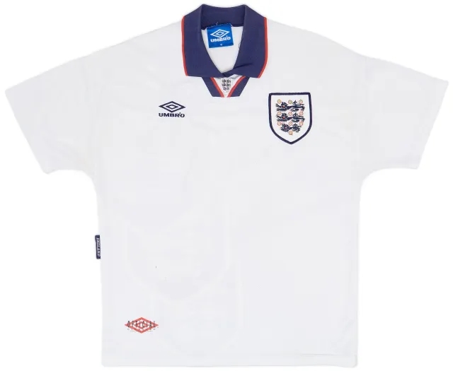 Umbro 1993-95 England Home Shirt - 6/10 - (M)