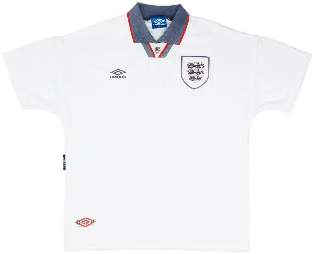 Umbro 1993-95 England Home Shirt - 9/10 - (XL)