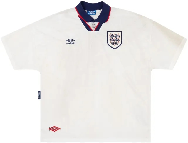 Umbro 1994-95 England U-21 Match Issue Home Shirt #4 (Butt)