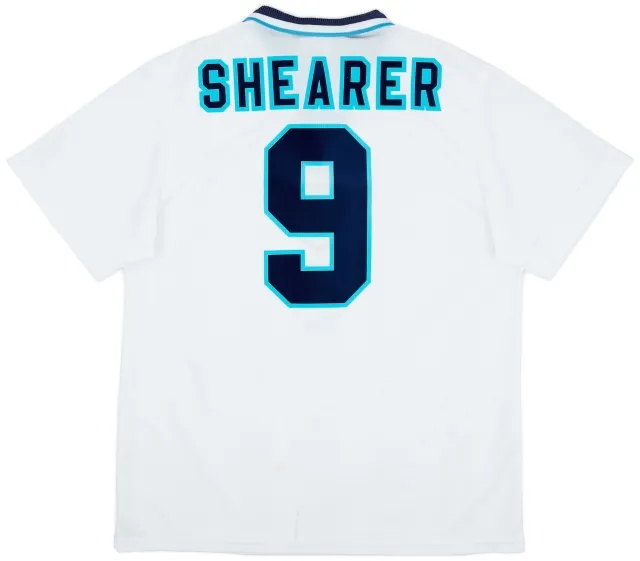Umbro 1995-97 England Home Shirt Shearer #9 - 8/10 - (XL)