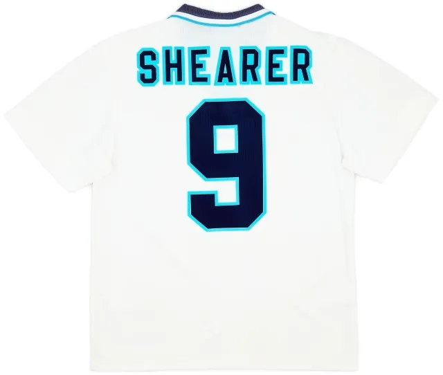 Umbro 1995-97 England Home Shirt Shearer #9 - 7/10 - (M)
