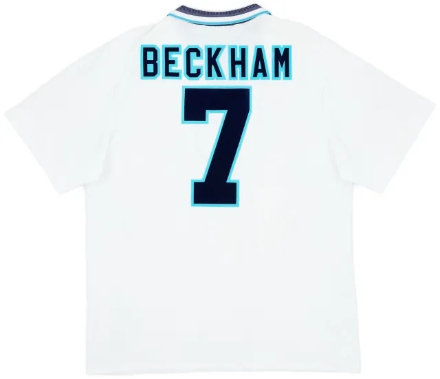 Umbro 1995-97 England Home Shirt Beckham #7 - 8/10 - (XL)