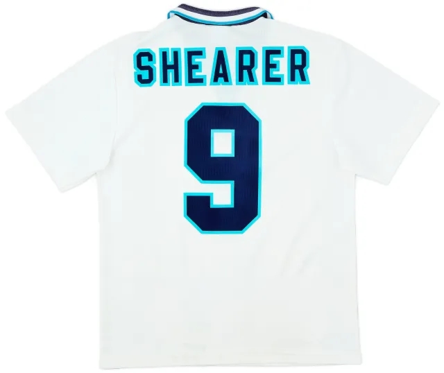 Umbro 1995-97 England Home Shirt Shearer #9 - 8/10 - (M)