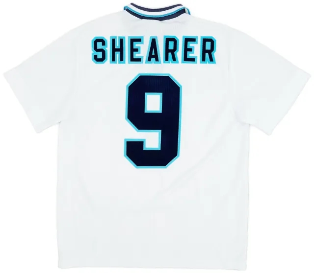 Umbro 1995-97 England Home Shirt Shearer #9 - 9/10 - (L)