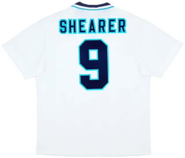 Umbro 1995-97 England Home Shirt Shearer #9 - 9/10 - (XL)