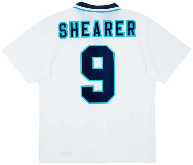 Umbro 1995-97 England Home Shirt Shearer #9 - 9/10 - (M)
