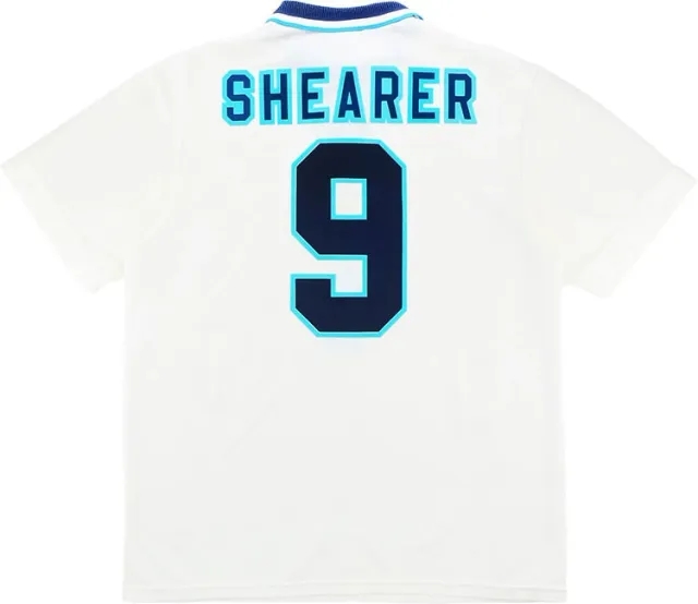 Umbro 1995-97 England Home Shirt Shearer #9 - 6/10 - (L)