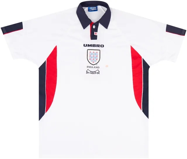 Umbro 1998-1999 England U-18 Match Issue Home Shirt #5 (Wright)