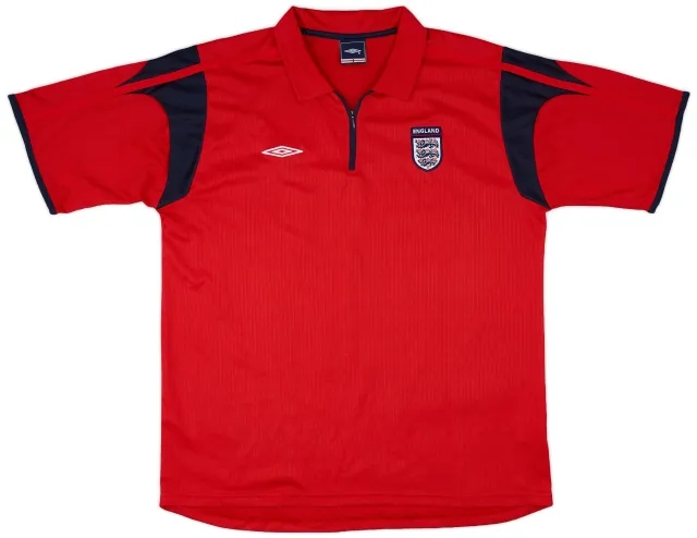 2006-07 England Umbro 1/4 Zip Polo Shirt - 6/10 - (XL)