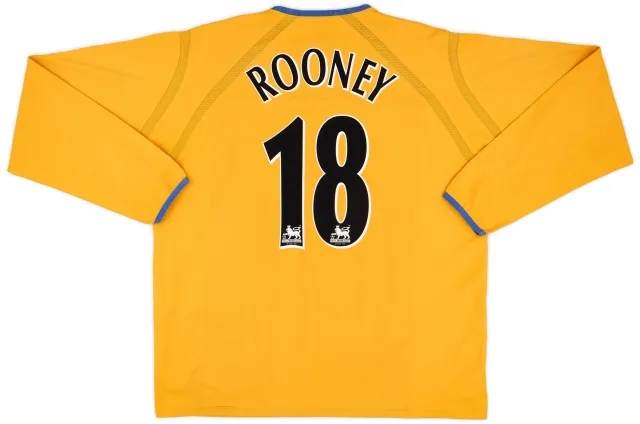 Puma 2003-04 Everton Away L/S Shirt Rooney #18 - 7/10 - (XL)