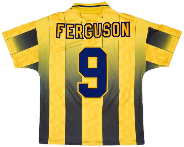 Umbro 1996-98 Everton Away Shirt Ferguson #9 - 7/10 - (M)